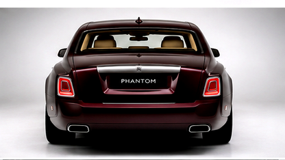 Rolls Royce Phantom Maroon 1:24 Diecast Scale Model Car