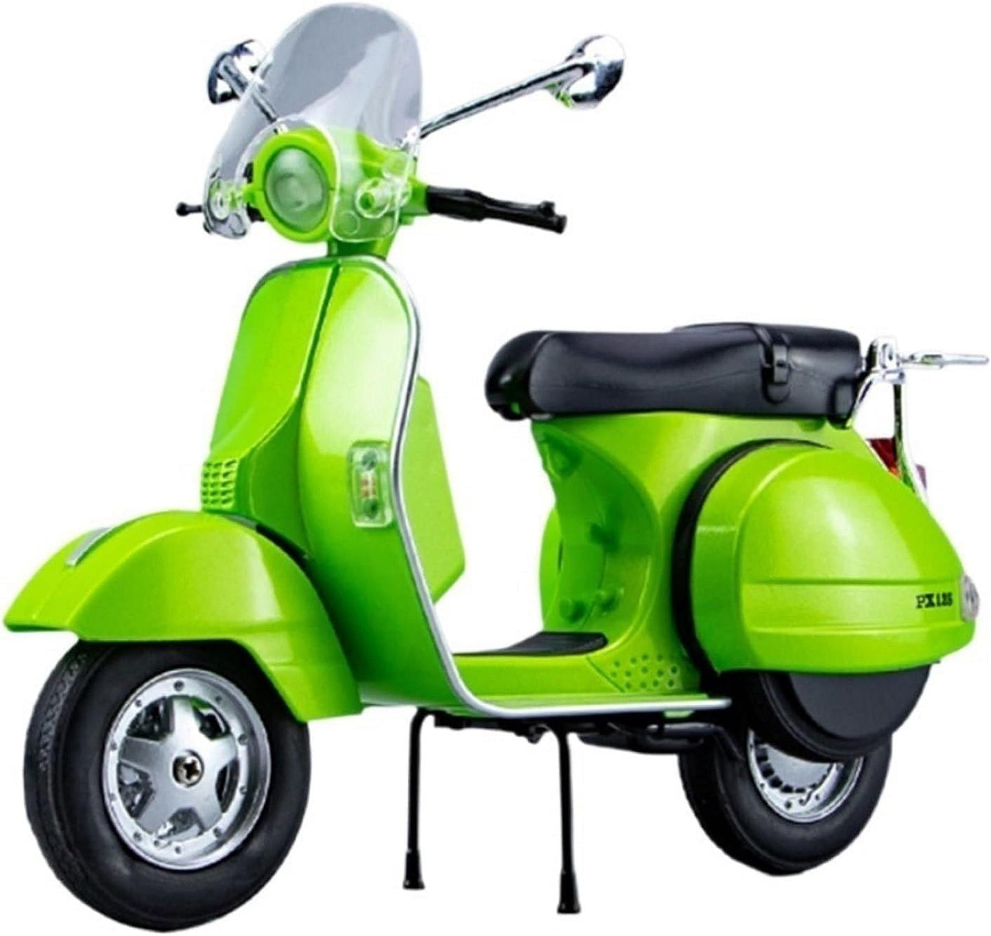 PX125 1:10 Scooter Model with Sound and Light Front-wheel Steering Ornament Decorate Metal Model Motorcycle Alloy Model